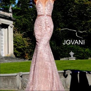 NEW Jovani rose gold gown size 8. Beautiful gown, Never worn, never altered.